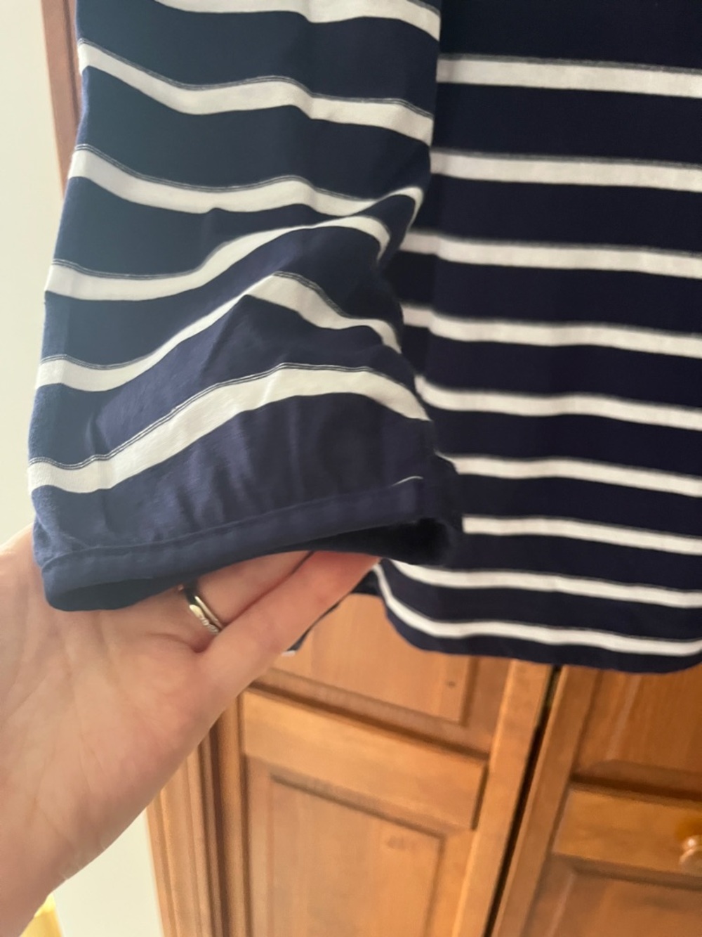 U.S. Polo Assn. Navy & White Striped Top with Red Emblem Sz. XL - Picture 8 of 8